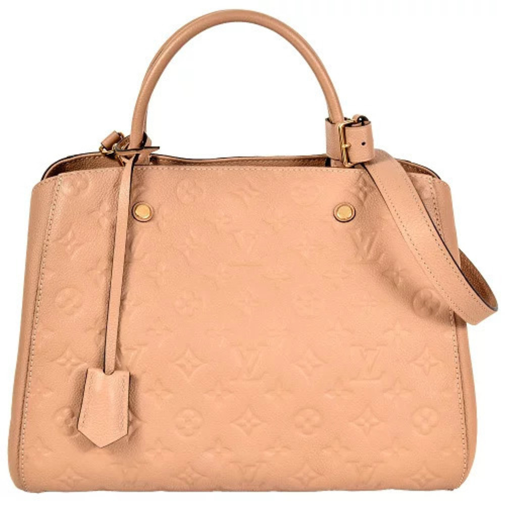 Louis Vuitton Montaigne Handbag Monogram Empreinte Dune